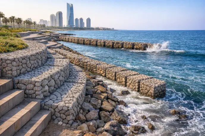 Experience-Based Gabion Supply for Coastal Projects