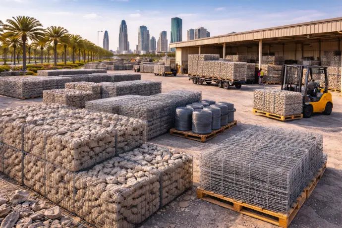 Construction supplies yard in Dammam