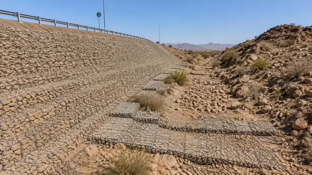 Erosion Control gabion in saudi arabia