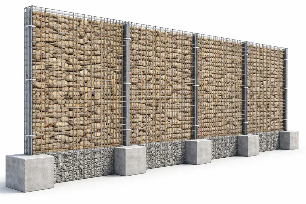 gabion wall in ksa