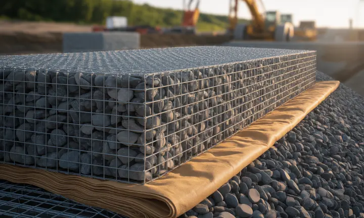 Geotextiles and geogrids gabions 