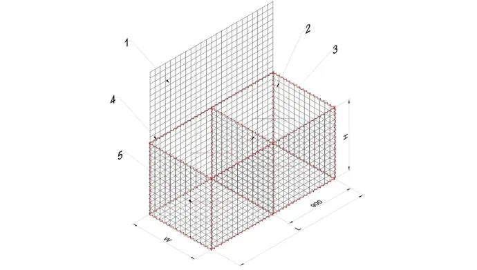 gabion box 3d In Hitech Saudi Arabia