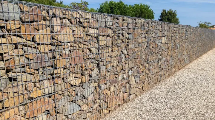gabion wall in Saudi Arabia