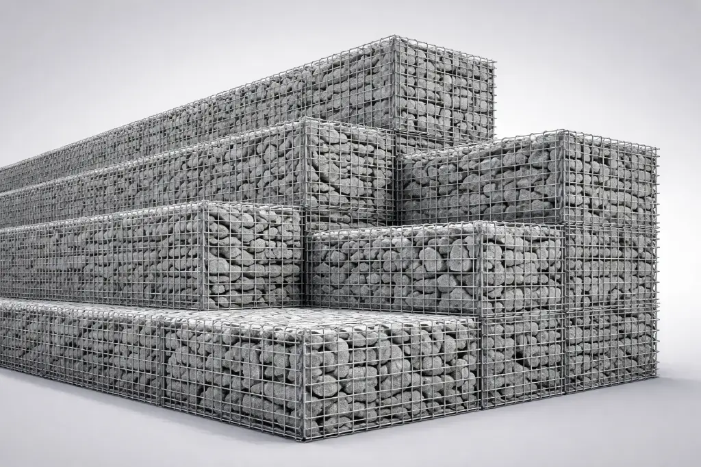 gabion retaining wall structures