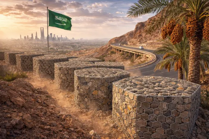 hexgonal gabion in saudi arabia