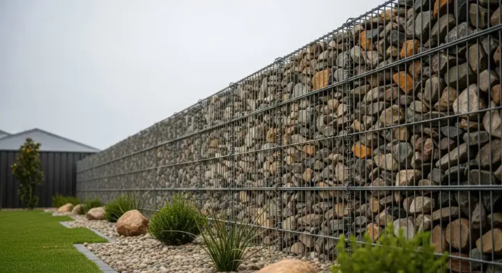 Gabion wall in KSA