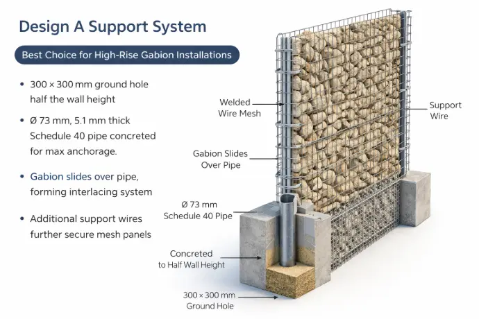 gabion wall design A
