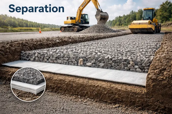 Geotextile Separation