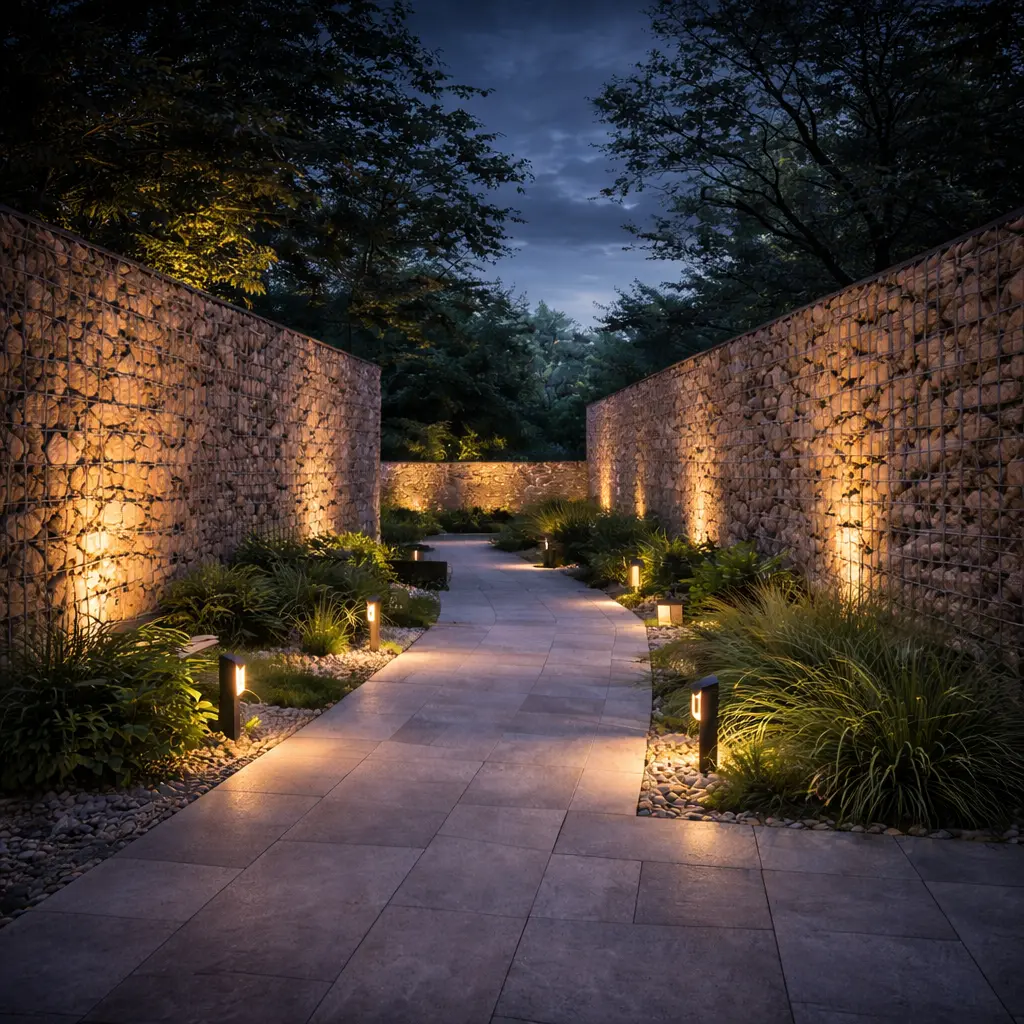 Free-Standing Gabion Cladding: