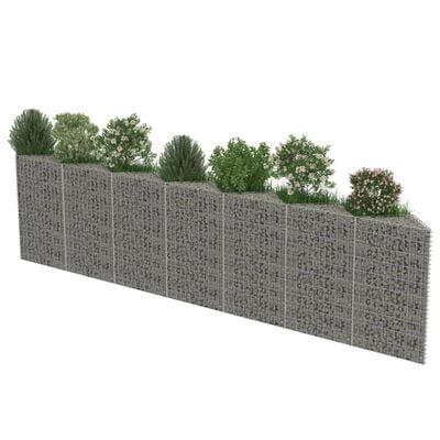 Gabion Triangular Planter Wall
